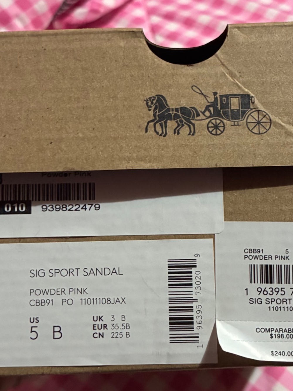 Pink Coach Sig Sport Sandals - Picture 6 of 7